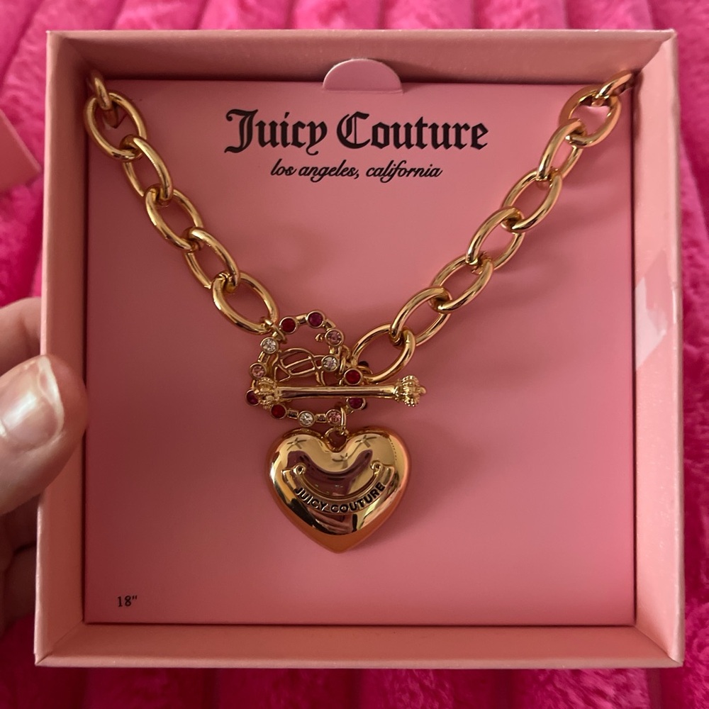 Juicy Couture Gold Heart Chain Necklace